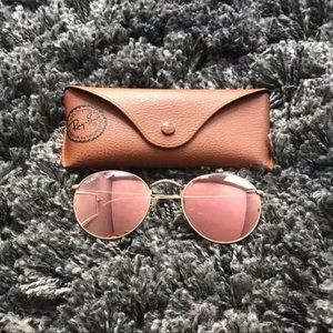 Ray-Ban 3447 Round Metal Mirror Sunglasses 50MM